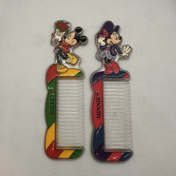 Vintage Mickey and Minnie Combs - Picture 1 of 12